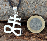 Leviathan Kreuz 403 mit Schlangenkette - Silber