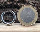Klappcreole silbern 12mm - Edelstahl kcsi08