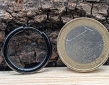 Klappcreole schwarz 16mm - Edelstahl kcschw05