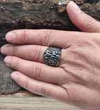 Ring Löwenkopf, Gr. 55-75 (edloe) - Edelstahl
