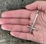 Anhänger 63 Kreuz - Silber