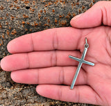 Kreuz 20 mit Schlangenkette - Silber