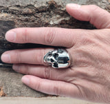 Ring Totenkopf, Gr. 55-76 (tk18) - Edelstahl