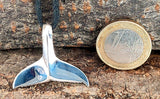 Walflosse 182 mit Schlangenkette - Silber