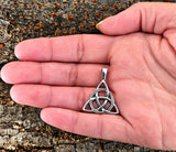 Keltenknoten 27 mit Schlangenkette - Silber