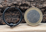 Klappcreole schwarz 20 x 2,5 mm - Edelstahl kcschw15