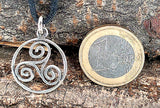 Triskele 23 mit Schlangenkette - Silber