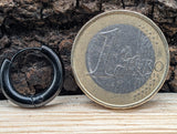 Klappcreole schwarz 10mm - Edelstahl kcschw07