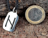 Anhänger 308 Hagalaz - Silber