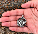 Anhänger 398 Tyr mit Fenrir - Silber