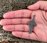 Keltenkreuz 31 mit Schlangenkette - Silber