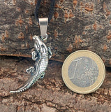 Krokodil 21 mit Panzerkette - Edelstahl