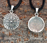 Anhänger 285 Wikinger Kompass - Silber