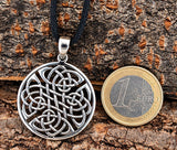 Keltenknoten 26 mit Schlangenkette - Silber