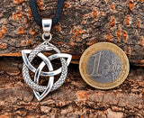 Keltenknoten 326 mit Schlangenkette - Silber