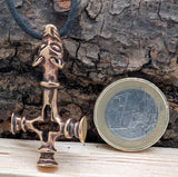 Anhänger 70 Wolfskreuz - Bronze