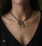 Drache 315 mit Schlangenkette - Silber