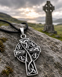 Keltenkreuz 106 mit Schlangenkette - Silber
