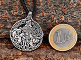 Tyr mit Fenrir 398 mit Schlangenkette - Silber