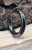 Klappcreole schwarz 12mm - Edelstahl kcschw08
