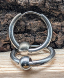 Klappcreole Silber 12 x 2,5 mm - Edelstahl kcsi12