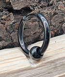 Klappcreole schwarz 14 x 2,5 mm - Edelstahl kcschw13