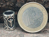 Bartperle Rune Algiz - 2 - Silber