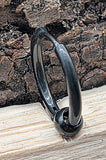 Klappcreole schwarz 16 x 2,5 mm - Edelstahl kcschw14
