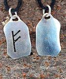 Anhänger 299 Fehu - Silber