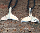 Walflosse 182 mit Schlangenkette - Silber