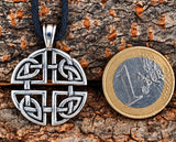 Keltischer Knoten 109 mit Schlangenkette - Silber