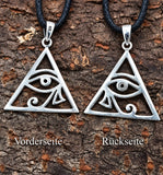 Auge des Horus 262 mit Schlangenkette - Silber