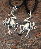 Frosch 4 mit Schlangenkette - Silber