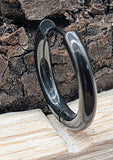 Klappcreole schwarz 14mm - Edelstahl kcschw09
