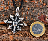 Chaosstern 60 mit Schlangenkette - Silber