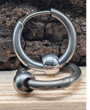 Klappcreole Silber 10 x 2,5 mm - Edelstahl kcsi11