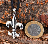 Fleur-de-Lis 184 mit Schlangenkette - Silber