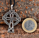 Keltenkreuz 371 mit Schlangenkette - Silber