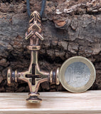 Anhänger 73 Wolfskreuz - Bronze