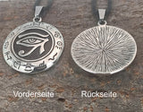 Auge des Horus 179 mit Panzerkette - Edelstahl