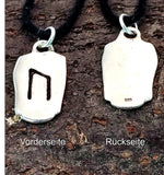 Rune Uruz 306 mit Schlangenkette - Silber