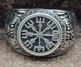 Ring Wikingerkompass, Gr. 52-75 (edwk) - Edelstahl