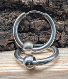 Klappcreole silberne 14 x 2,5 mm - Edelstahl kcsi13