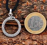 Midgardschlange 110 mit Schlangenkette - Silber