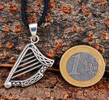 Anhänger 359 Keltische Harfe - Silber