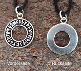 Runenkreis 30 mit Schlangenkette - Silber