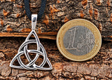 Keltenknoten 27 mit Schlangenkette - Silber