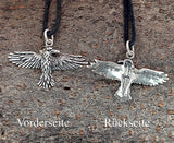 Rabe 29 mit Korbkette - Silber