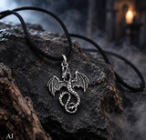 Anhänger 9 Drache - Silber