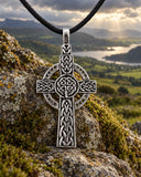 Keltenkreuz 31 mit Schlangenkette - Silber